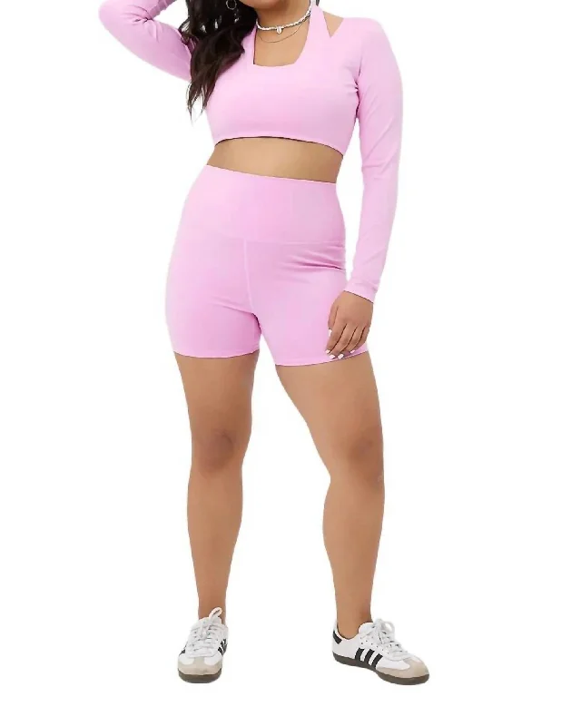 Contemporary Fashion Sale Speedy Bike Short In Baby Pink