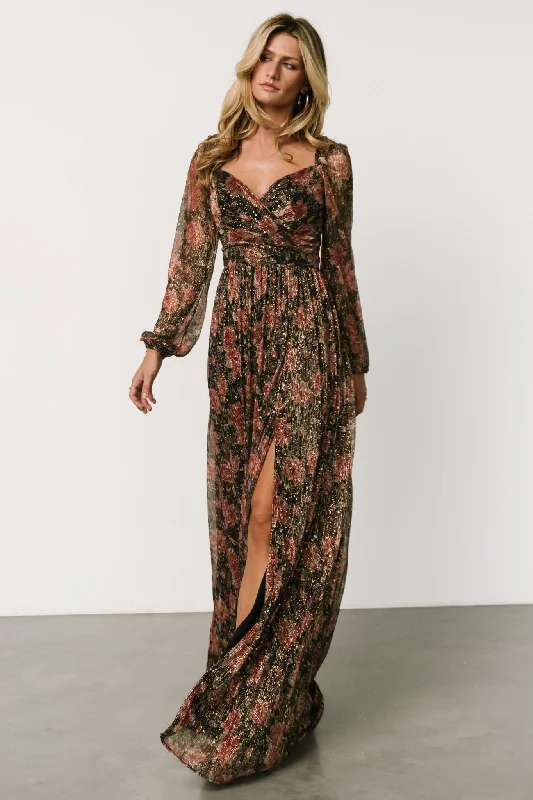 Modern Fashion Sale Kirsi Maxi Dress | Black Floral