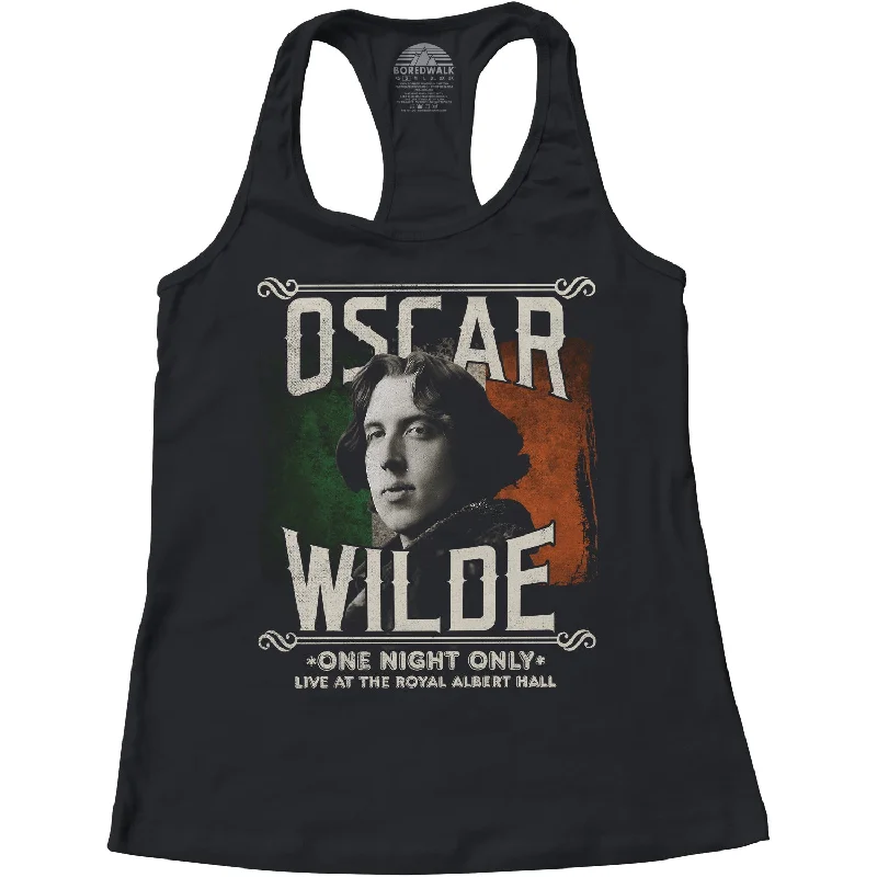 Elevated Casual Discounts Women's Oscar Wilde Live Tour Racerback Tank Top