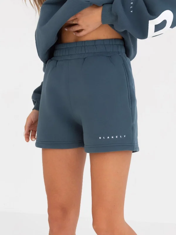 Women's Clothes And Apparel Isabel Jogger Shorts - Dark Teal