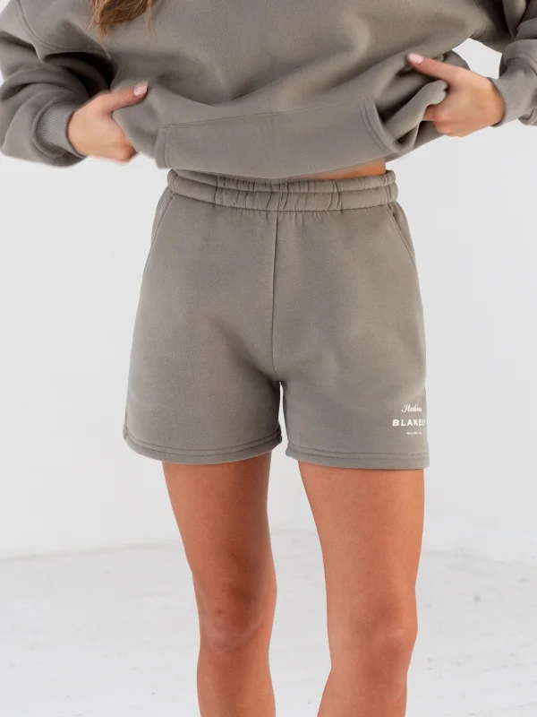 Women's Clothing Italia Jogger Shorts - Stone Grey