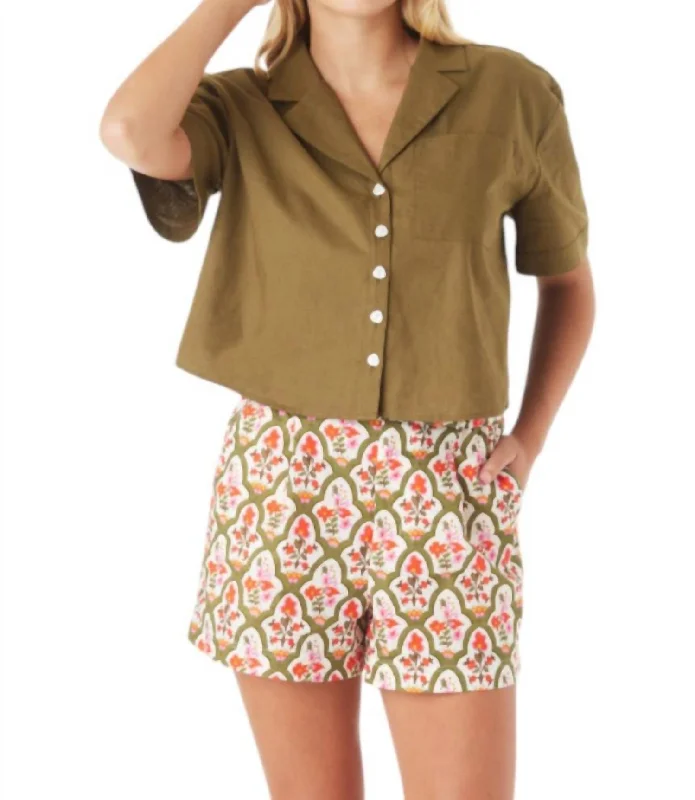 Retro Style Promotions Drake Shorts In Garden Lattice