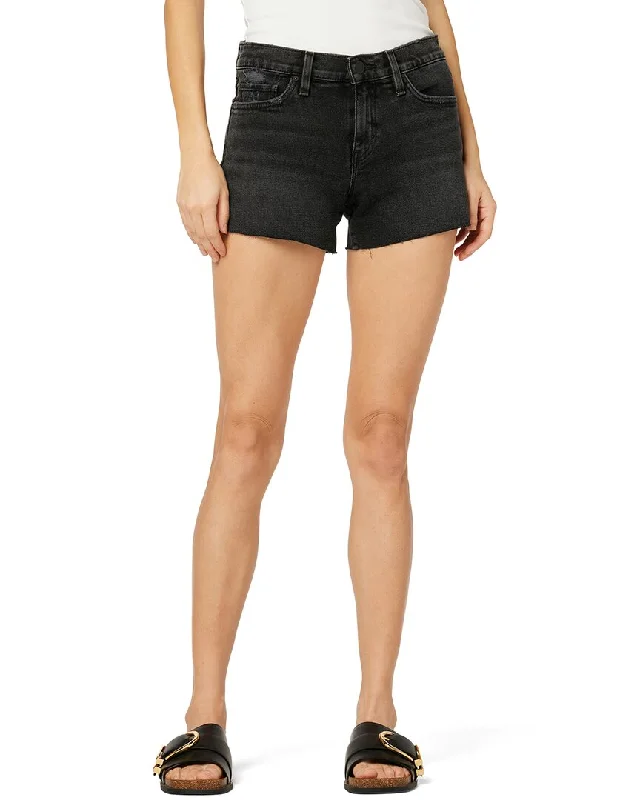 Hot Brand Discounts HUDSON Jeans Gemma Mid-Rise Short Jet Black Jean