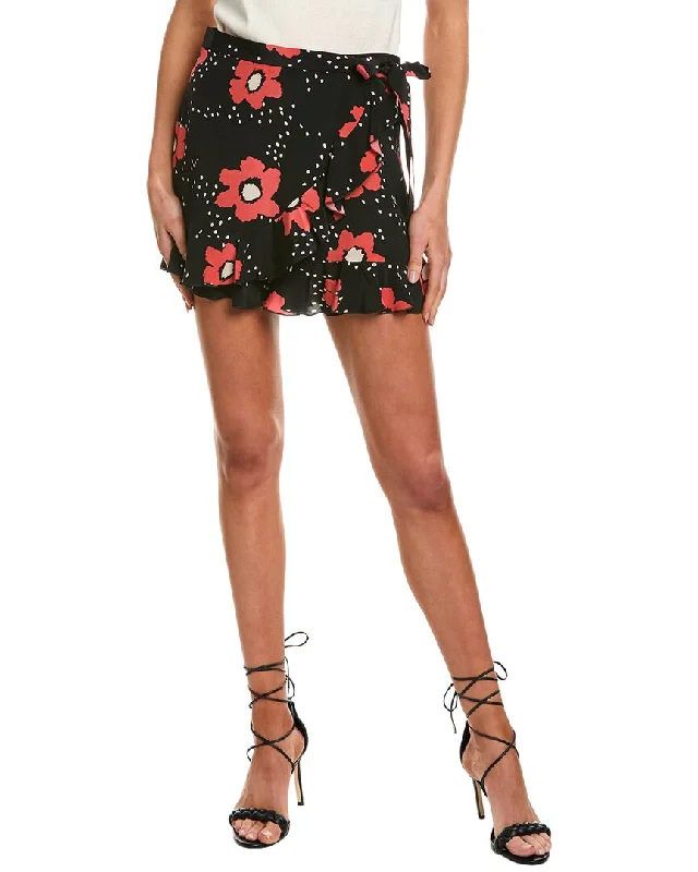 Get The Latest Trends RED Valentino Ruffle Silk Short