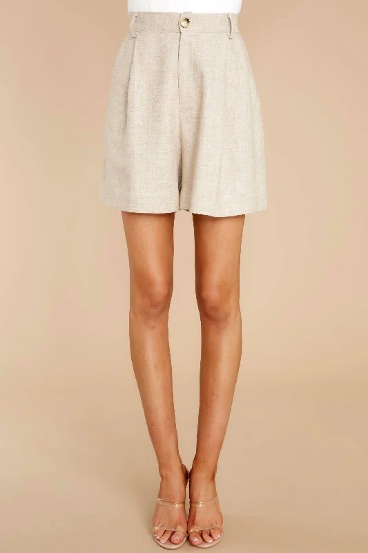 Street Style Discounts Adeyln Tailored Shorts In Natural