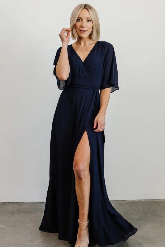 Massive Selection Sale Lilly Wrap Maxi Dress | Navy