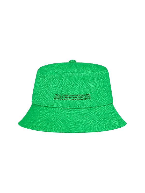 Women's Trendy Attire Oilseed Hemp Bucket Hat—jade green