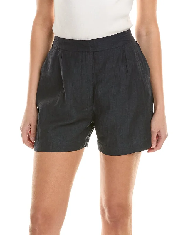 Women's Stylish Outdoor Outfit ALPHA STUDIO Linen-Blend Short