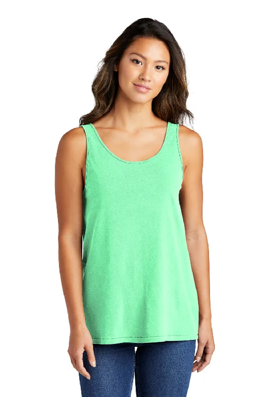 Huge Markdowns Port & Company Womens Beach Wash Garment Dyed Tank Top - Jadeite Green