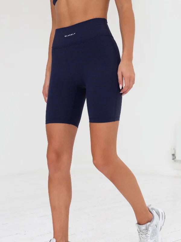 Women's Comfy Attire For Lounging Series Cycling Shorts - Navy