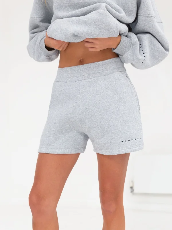 Women's Activewear Attire Isabel Jogger Shorts - Marl Grey