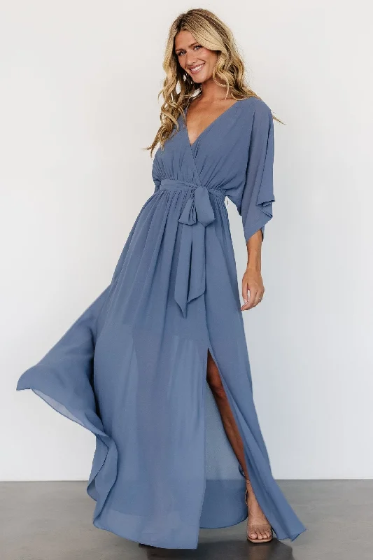 Summer Deals Kia Kimono Maxi Dress | Whisper Blue