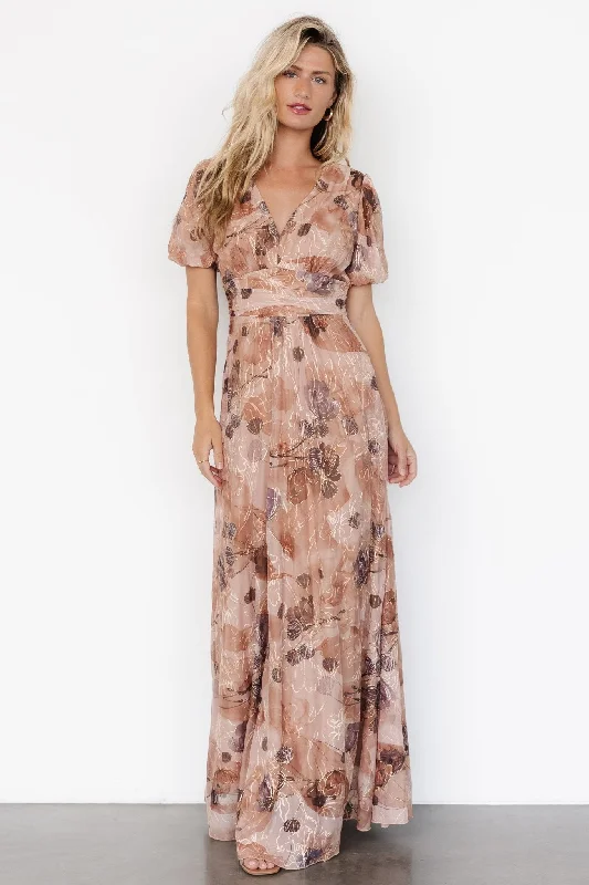 Seasonal Style Discounts Ardley Maxi Dress | Taupe Floral