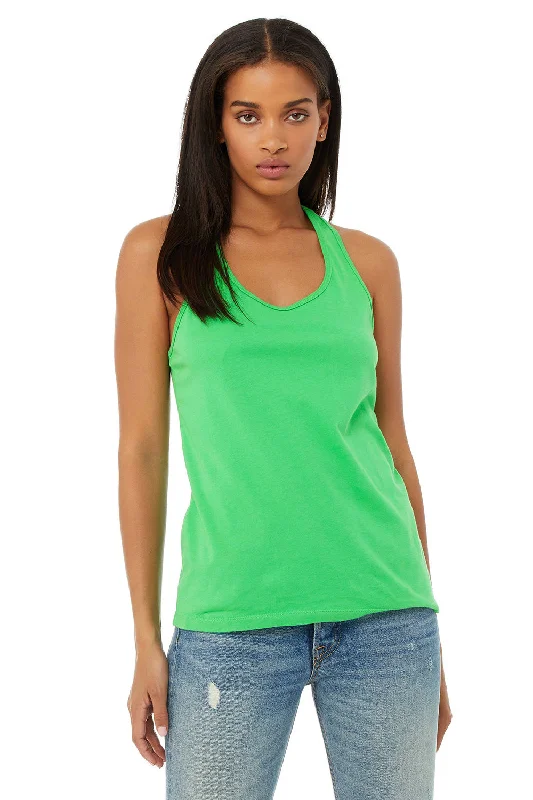 Comfortable Lounge Clothing Bella + Canvas Womens Jersey Tank Top - Synthetic Green