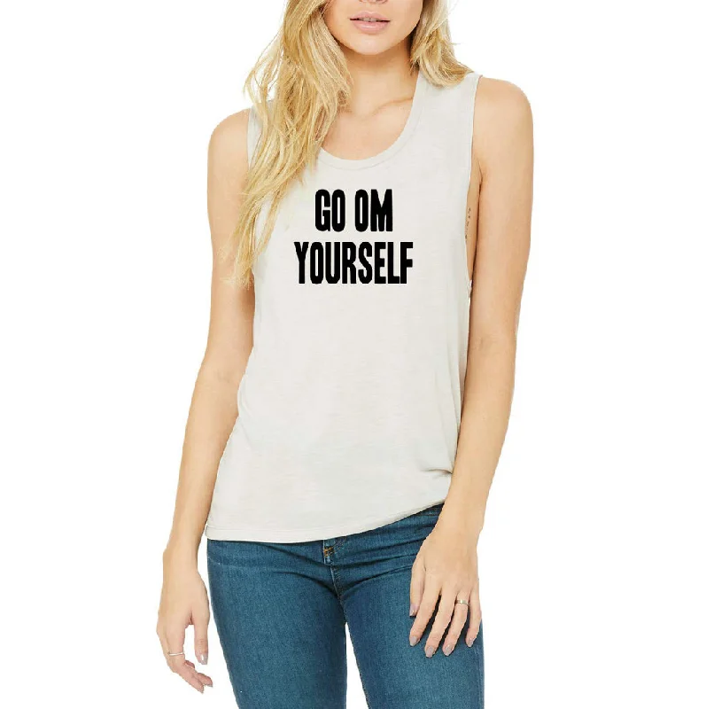 Women's Holiday Attire Go OM Yourself Graphic Tee - Rock Concert Crew Tank