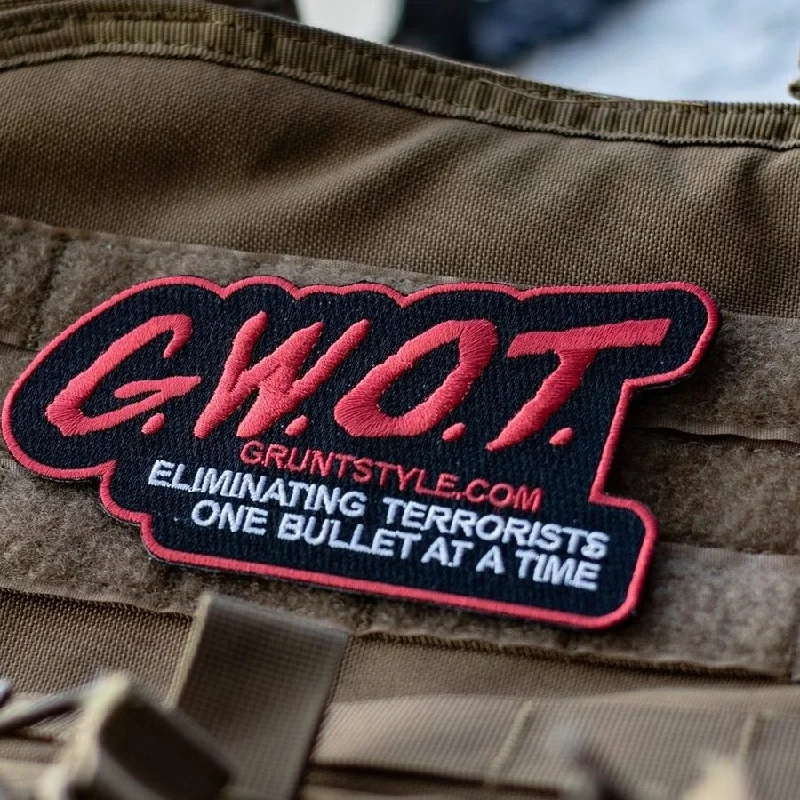 Charming Women's Clothes For Special Events G.W.O.T. Embroidered Patch