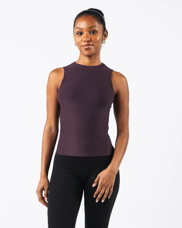 Comfortable Women's Apparel Basics Tank - Black Garnet