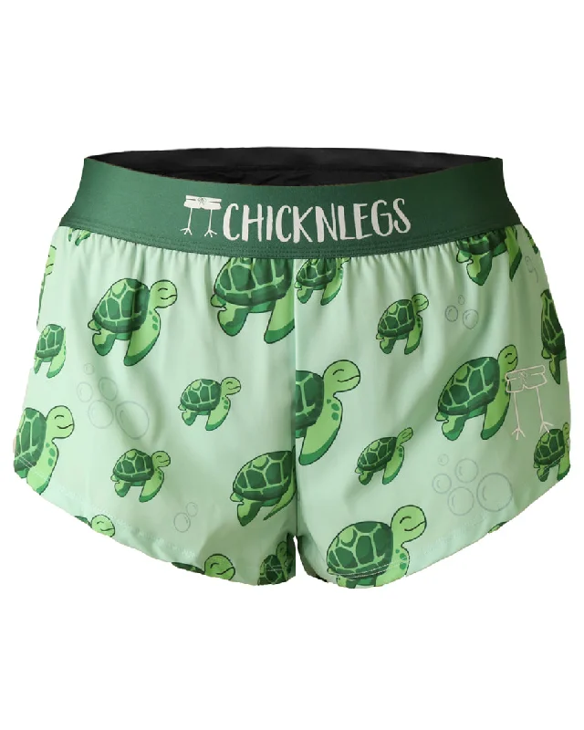 Sustainable Women's Apparel Women's Sea Turtles 1.5" Split Shorts