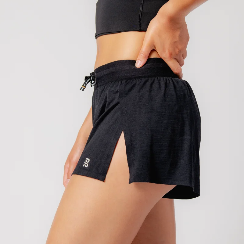 Women's Casual Outfit Litewave™ 3" Fly Away Women's Run Short - Black