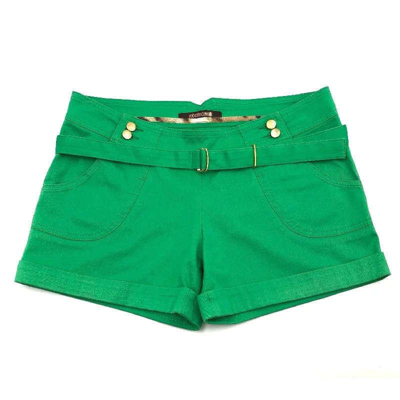 Discover Now Roberto Cavalli shorts in green cotton