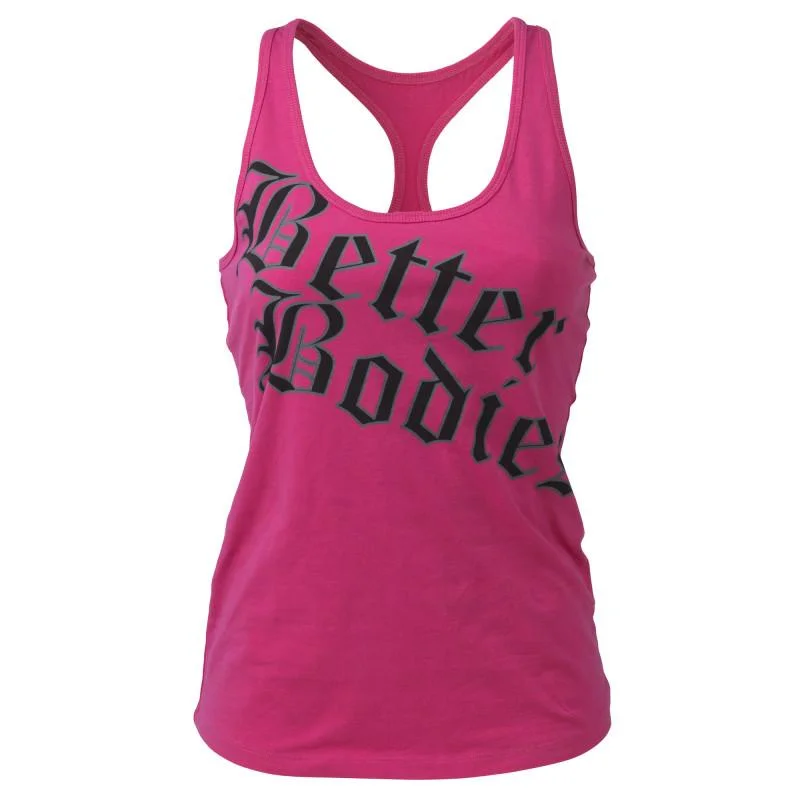 Urban Style Promotions Better Bodies Printed T-Back - Hot Pink