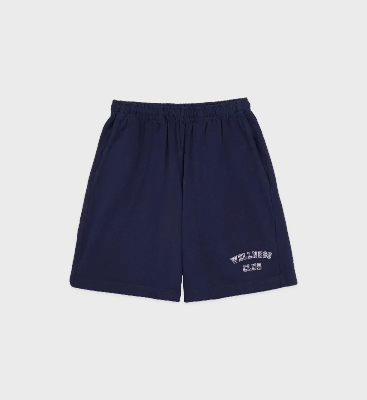 Women's Tops And Clothing Wellness Club Gym Short - Navy/White