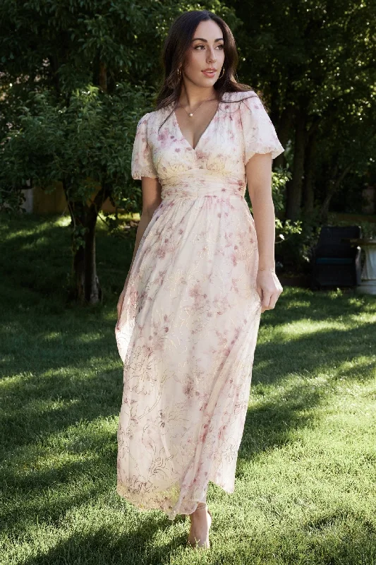 Urban Elegance Deals Ardley Maxi Dress | Mauve Floral