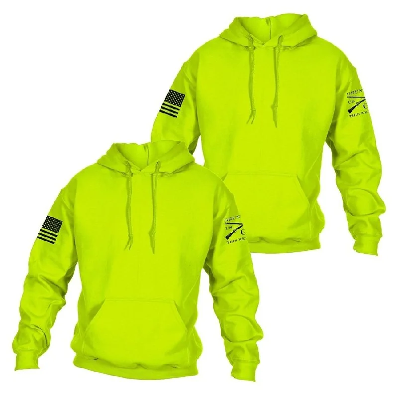 Women's Classic Attire Basic Hoodie 2 Pack - Safety Green