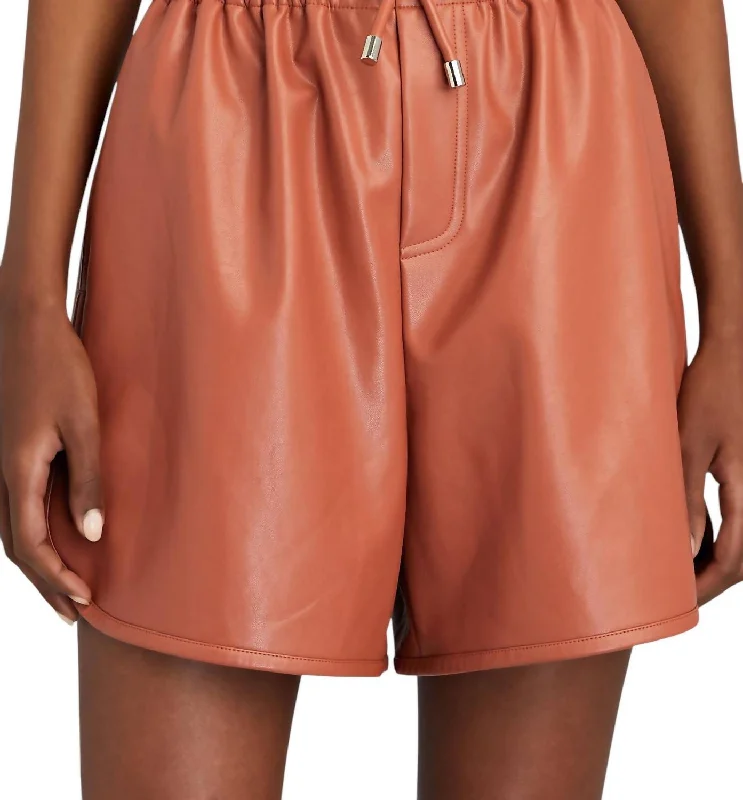 Women's Clothing For Holiday Travel Ryder Shorts In Russet