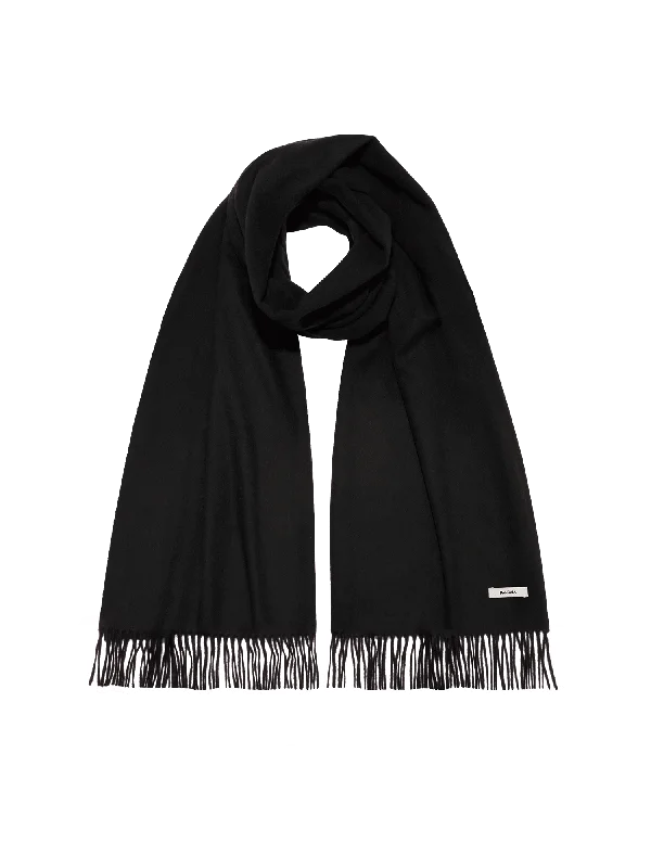 You'Ll Love Us Because Cashmere Plain Stole—black