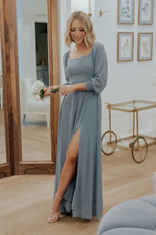 Fresh Fashion Discounts Giselle Maxi Dress | Dusty Blue