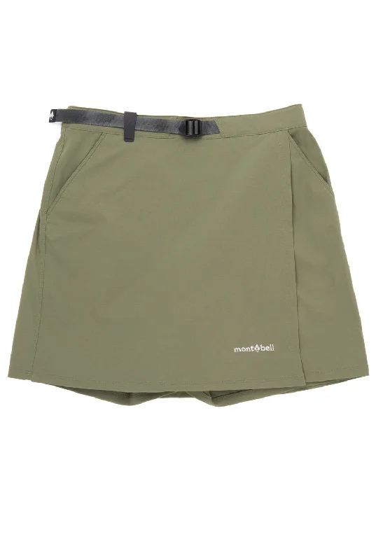 Women's Night-Out Clothes Montbell Stretch O.D. Wrap Shorts - Khaki