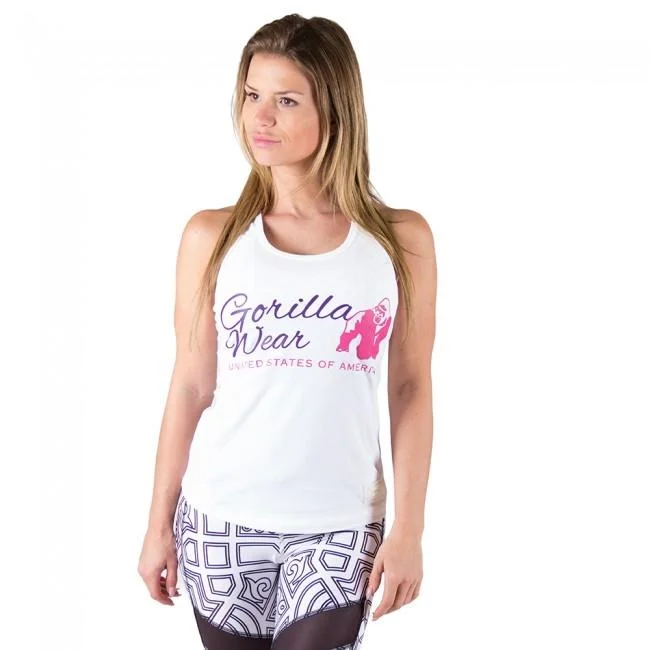 Avant-Garde Style Promotions Gorilla Wear Womens Classic Tank Top - White