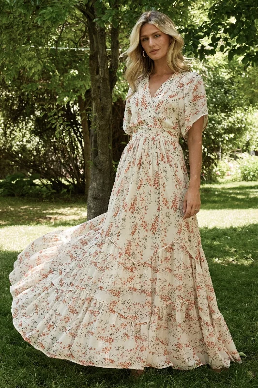 Shop Sales Katherine Maxi Dress | Cream + Rust Floral