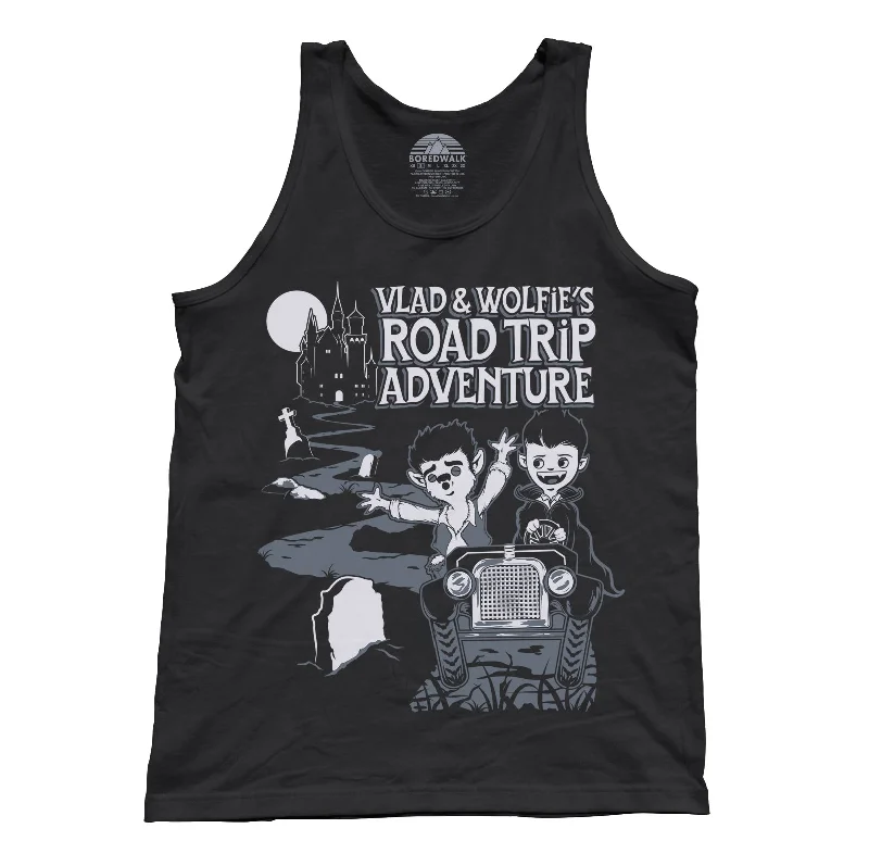 Women's Apparel Unisex Vlad and Wolfie's Road Trip Adventure Tank Top - By Ex-Boyfriend