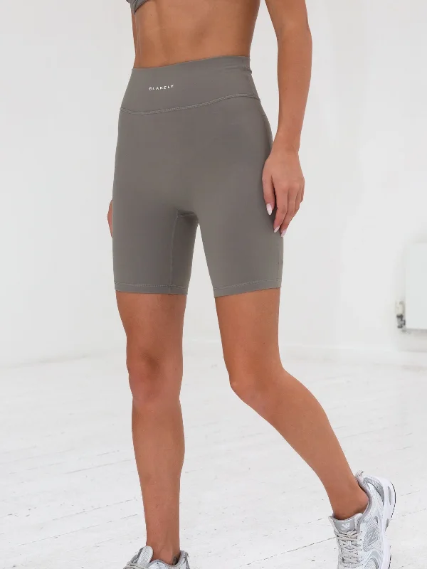 Women's Cozy Winter Attire Series Cycling Shorts - Stone Grey