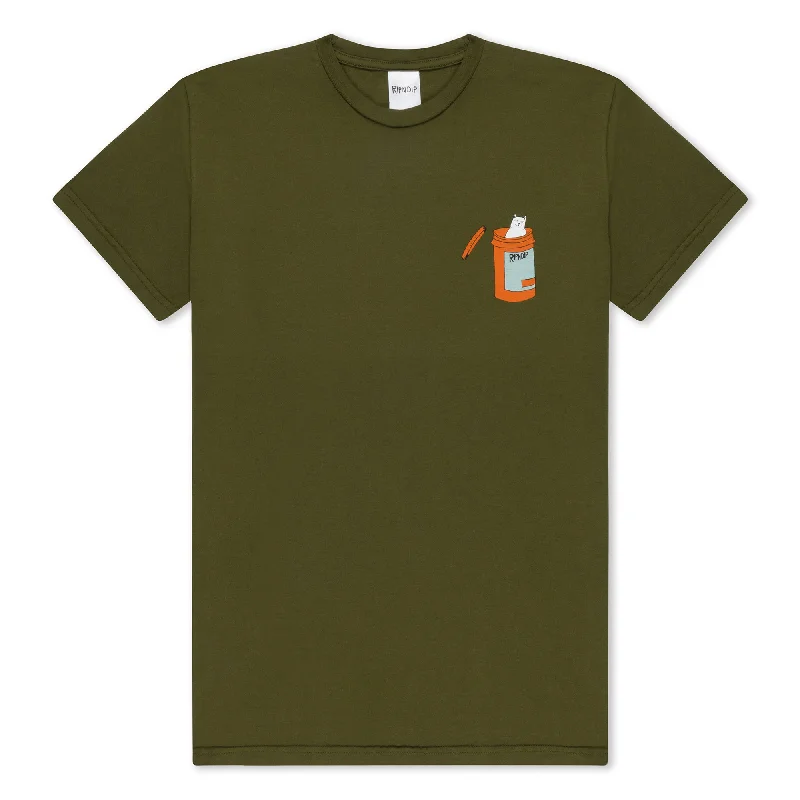 Minimalist Fashion Sale Nermal Pills Tee (Military Green)