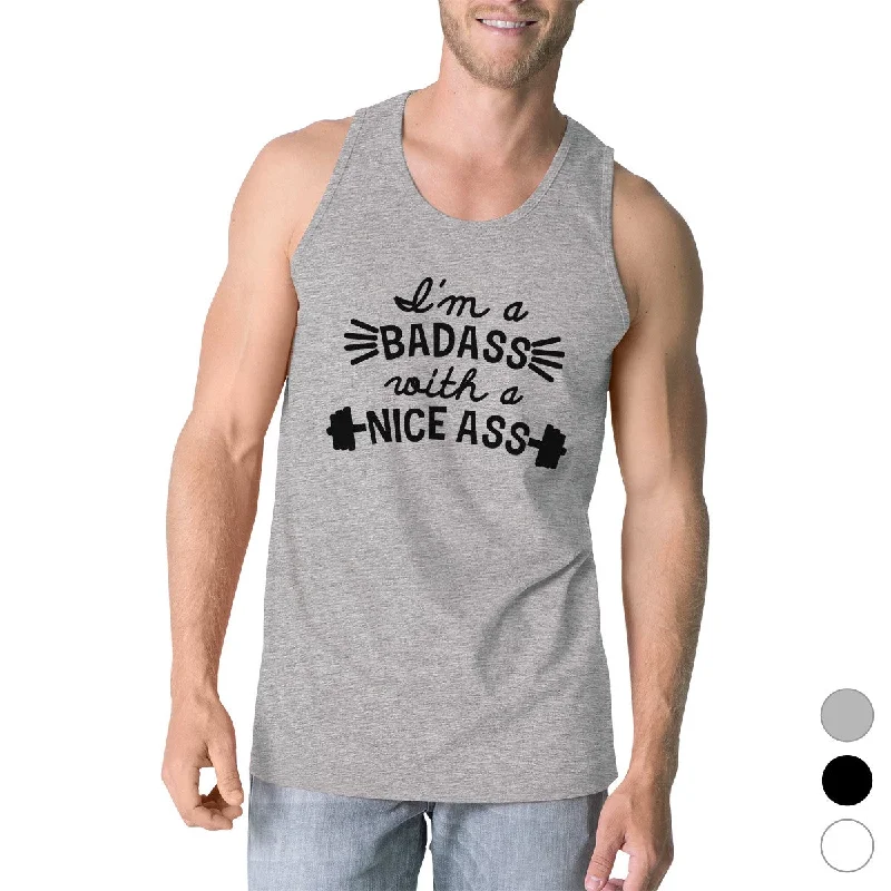 Women's Formal Clothes Bad Nice Ass Mens Tank Top Funny Work Out Gift