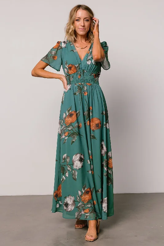 Women's Seasonal Apparel Birdie Maxi Dress | Eucalyptus Floral