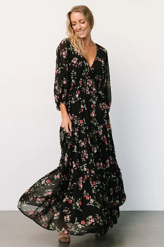 Fresh Fashion Discounts Sawyer Tiered Maxi Dress | Black + Berry