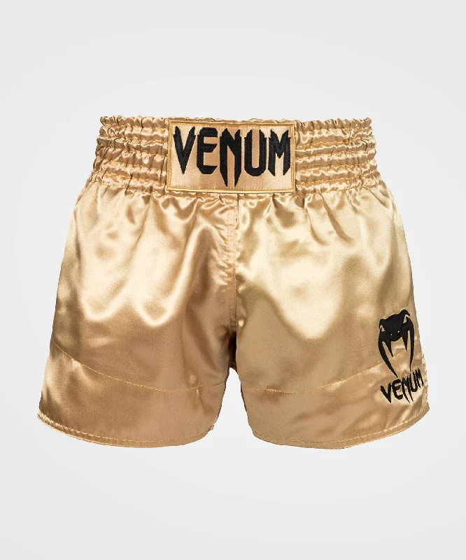 Final Sale Venum Classic Muay Thai Shorts - Gold/Black