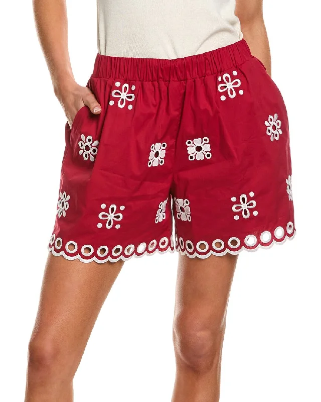 Women's Work Outfit RED Valentino Eyelet Short