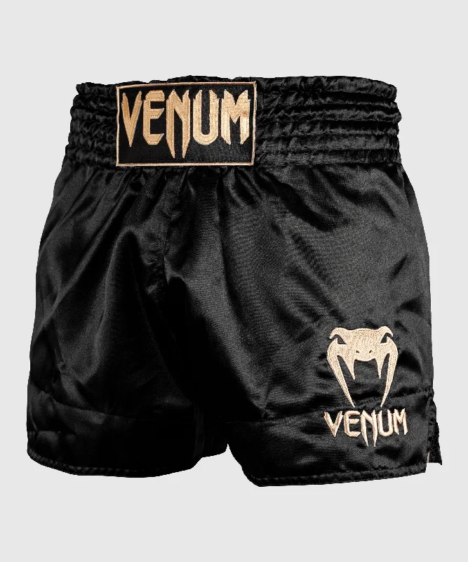 Elevated Casual Discounts Venum Muay Thai Shorts Classic - Black/Gold