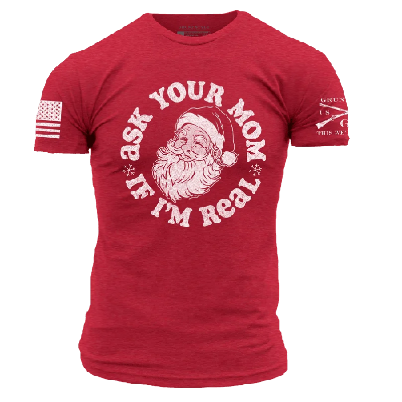 Modern Women's Apparel Ask Your Mom T-Shirt - Red