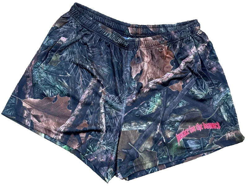 Women's Seasonal Clothing Justice For The Damned "Camo Footy" Shorts