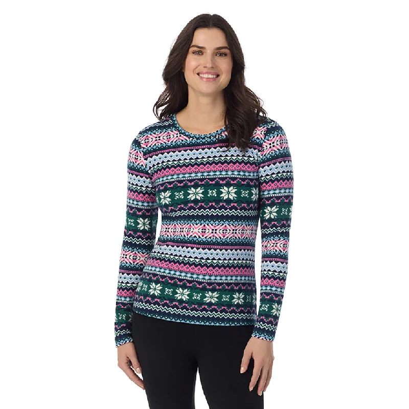 Green Pink Fairisle