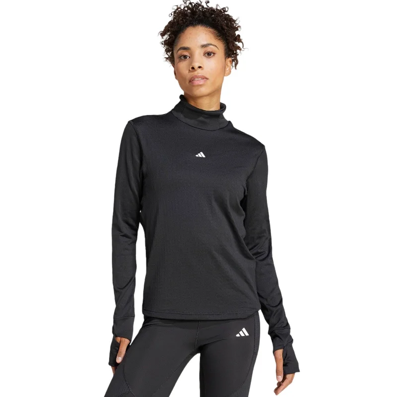 Luxe Style Discounts adidas Techfit COLD.RDY Womens Long Sleeved Funnel Neck Workout Top