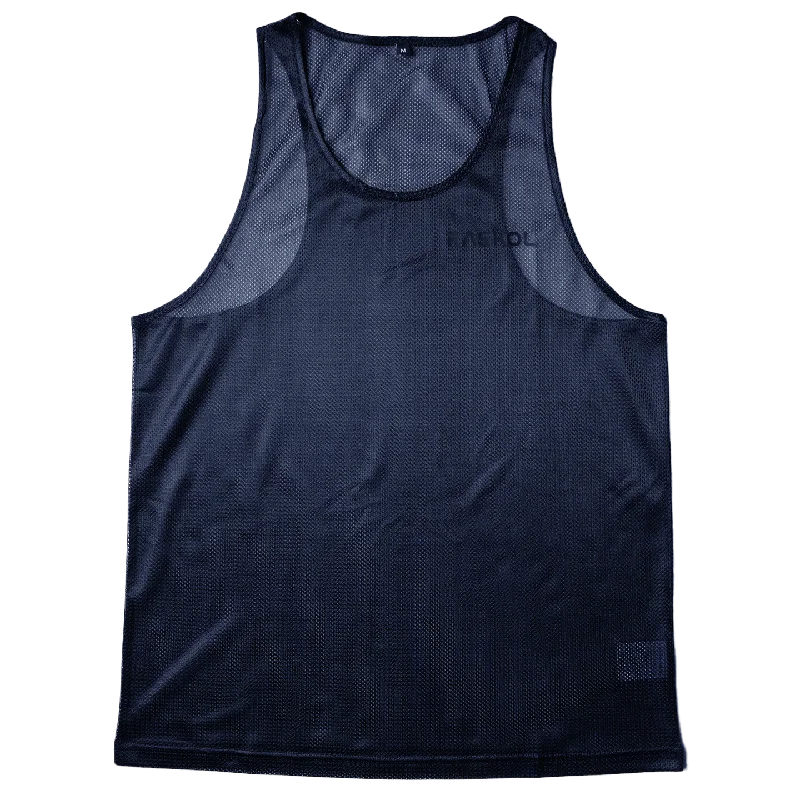 Plus-Size Women's Garments RASKOL Navy Blue MESH Tank Top (LIMITED EDITION)