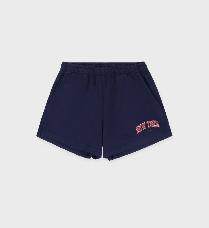 Women's Athletic Clothes New York Ivy Disco Short - Navy/Ruby