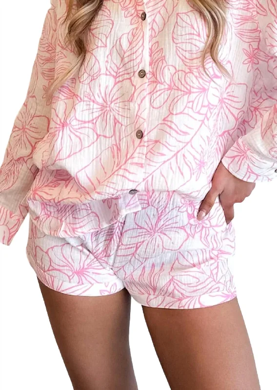 Women's Trendy Clothing Tropicana Dream Short In Pink